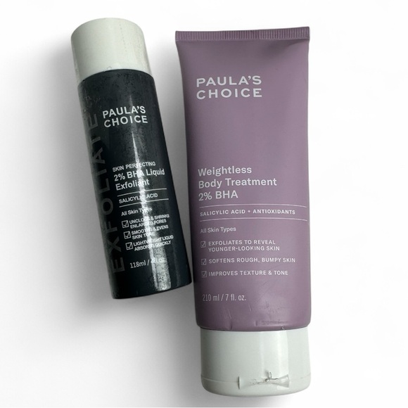 Paula’s Choice Exfoliant Set Liquid 4 fl oz & Weightless Body Treatment 7 fl oz - Picture 1 of 4
